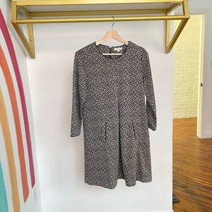 Tyler Boe Long Sleeve Dress Jewel Neck Medium